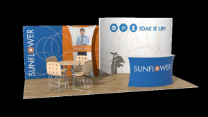 Fusion Klik 10x20 Sunflower Booth