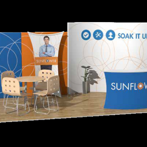 Fusion Klik 10x20 Sunflower Booth